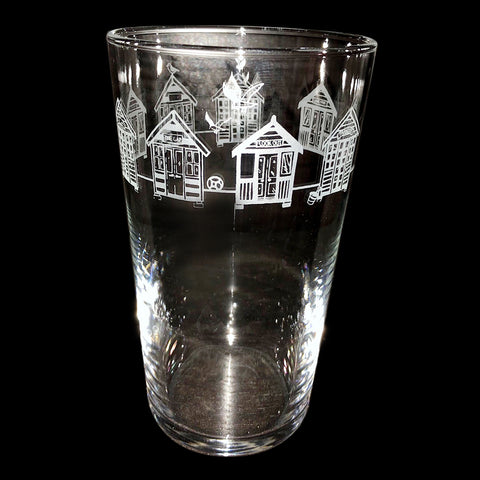 BEACH HUTS T29 BEER GLASS