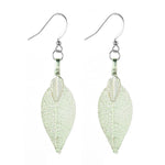 LE05 LEAF EARRINGS GREEN