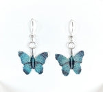 LE10 BUTTERFLY LEAF EARRINGS TURQUOISE