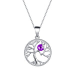 BTL02 SWAROVSKI BIRTHSTONE TREE OF LIFE FEBRUARY AMETHYST